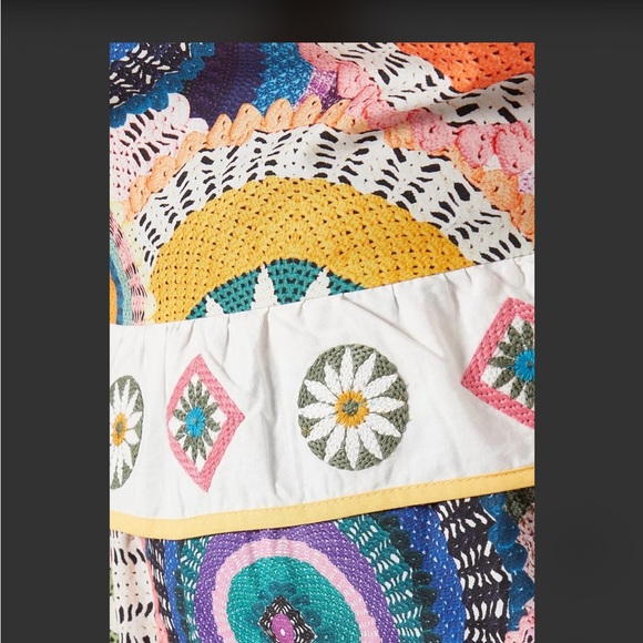 NEVER FULLY DRESSED
Crochet Print Malibu Midi Dress in Cotton-poplin - Picture 4 of 9